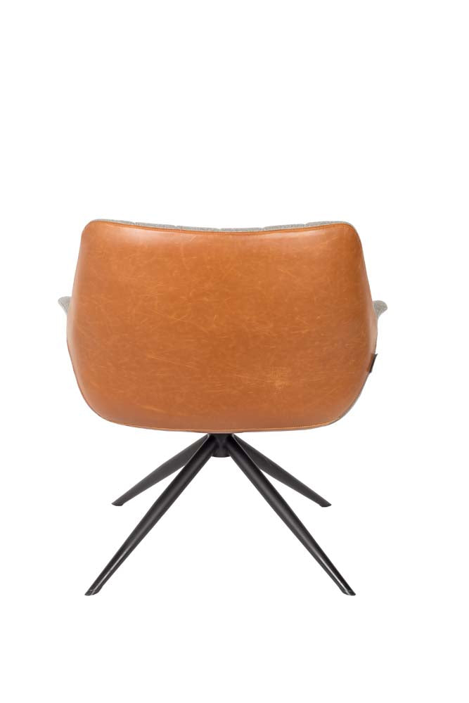 Dolton Lounge Sessel Grau/Braun