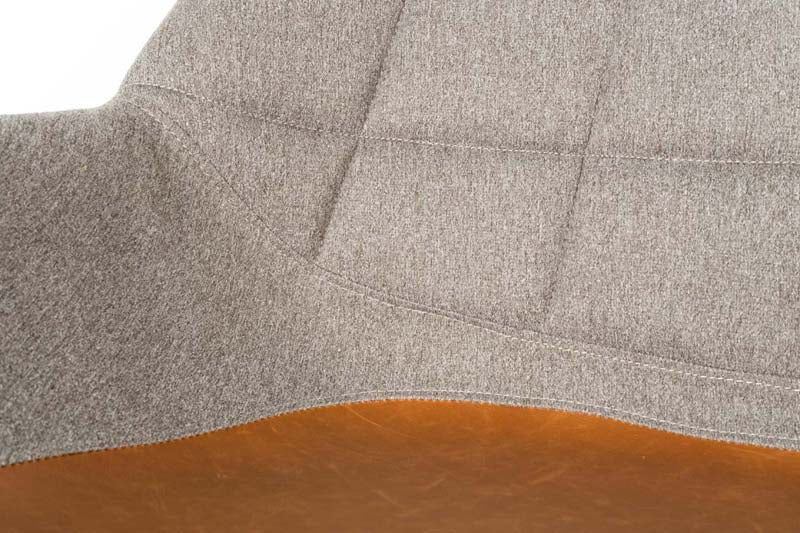 Dolton Lounge Sessel Grau/Braun