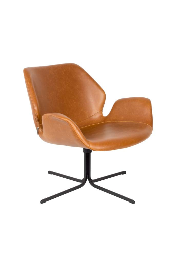Nikki Lounge Sessel Braun