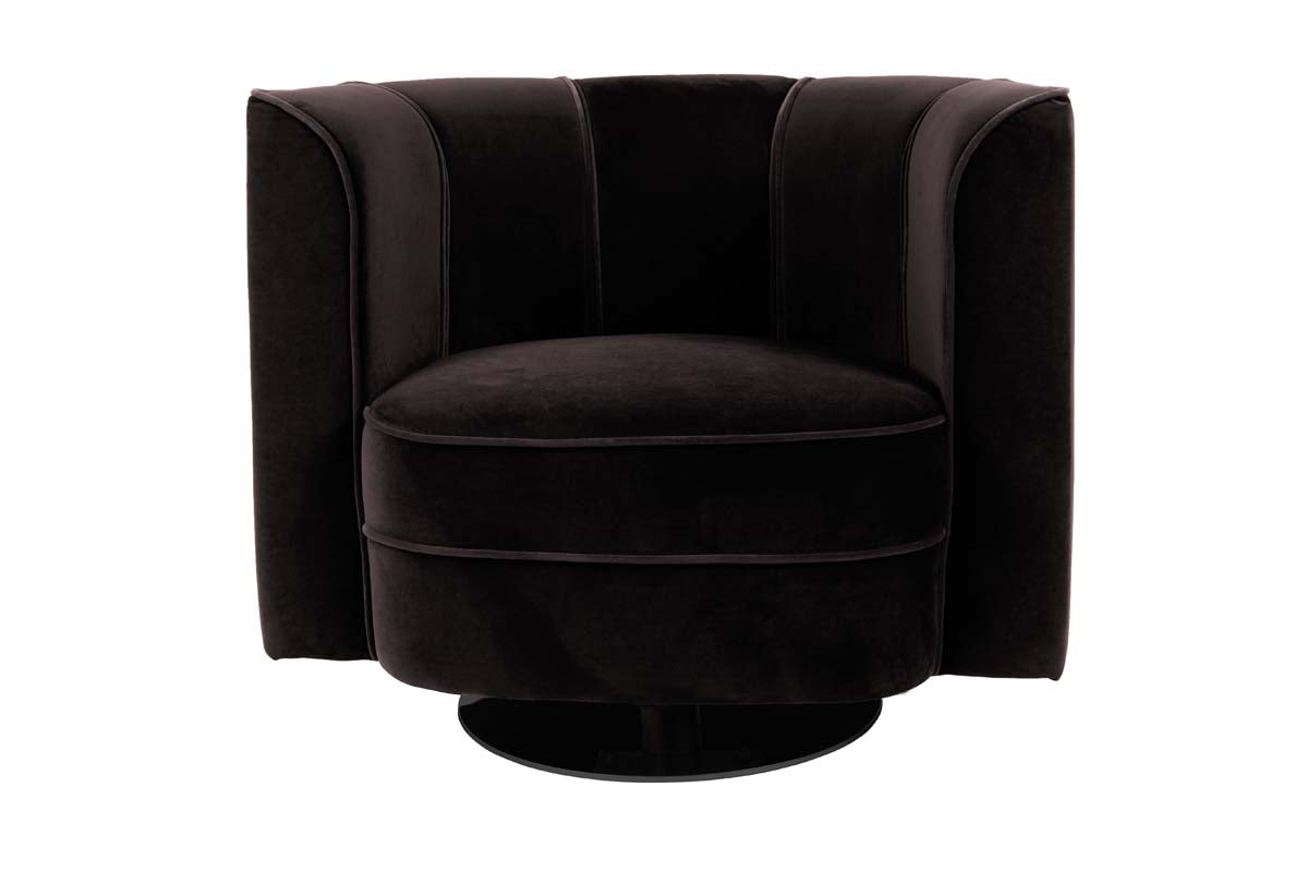 Flower Lounge-Sessel Schwarz
