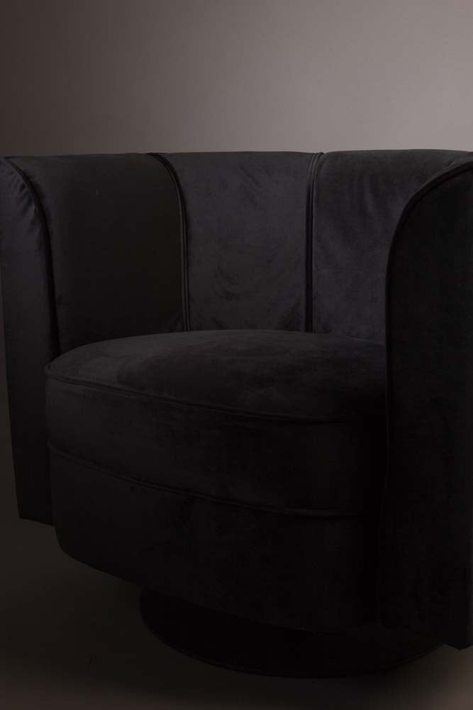 Flower Lounge-Sessel Schwarz