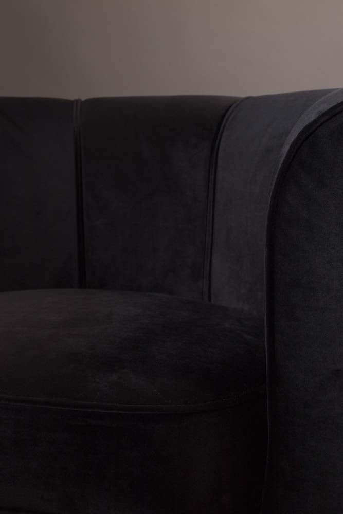 Flower Lounge-Sessel Schwarz