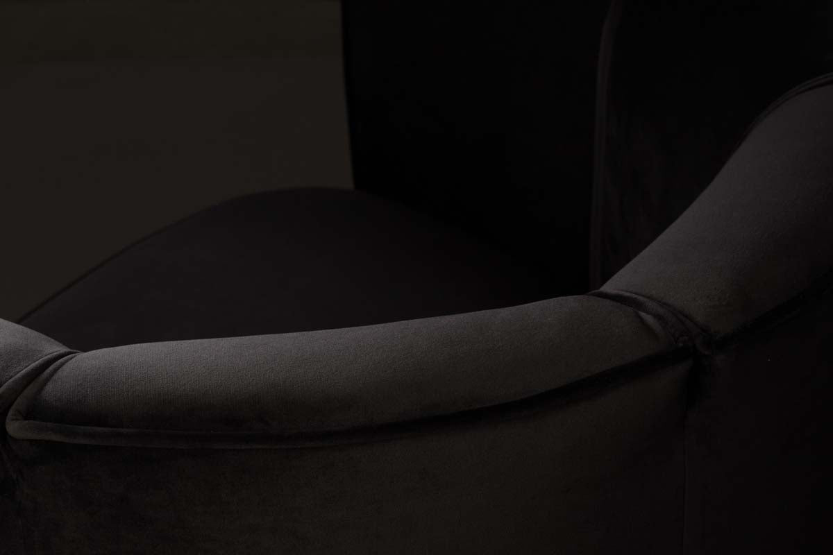 Flower Lounge-Sessel Schwarz