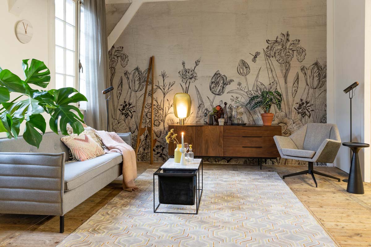 Uncle Jesse Lounge Sessel Grau