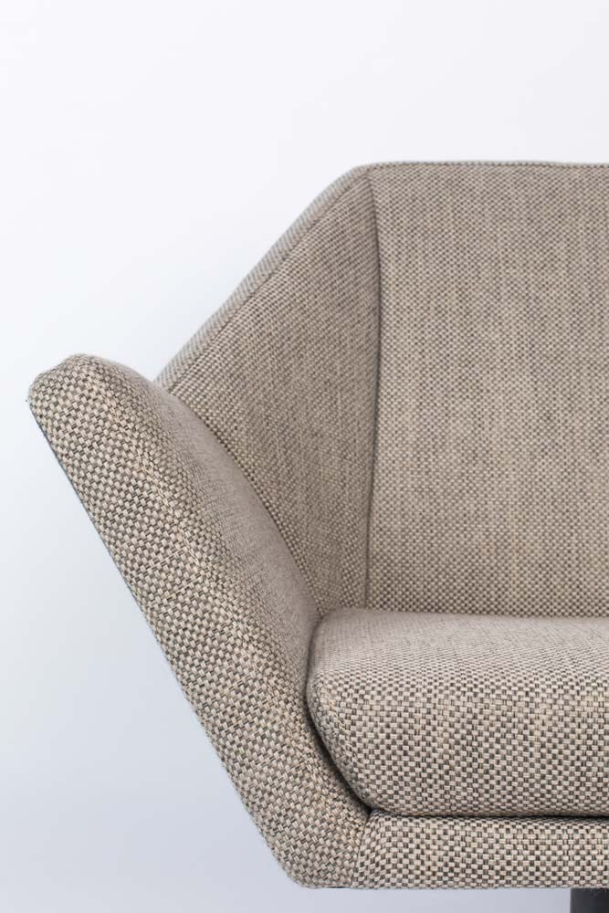 Uncle Jesse Lounge Sessel Grau