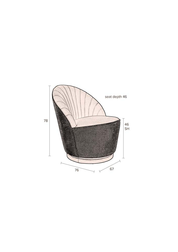 Madis Lounge-Sessel Braun