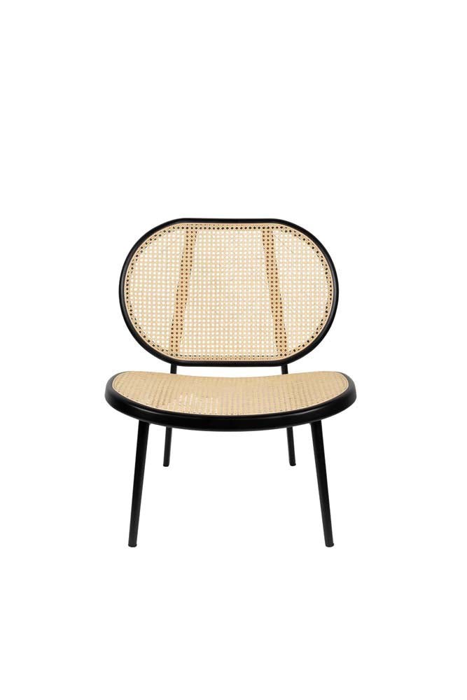 Loungestuhl SPIKE Schwarz / Beige