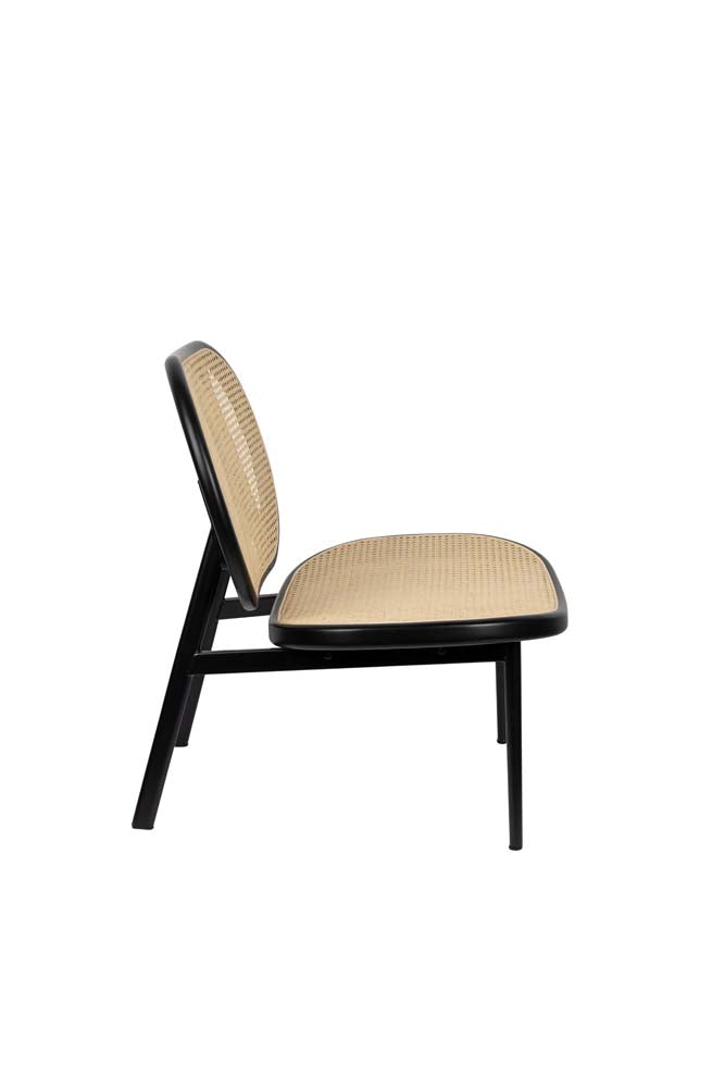 Loungestuhl SPIKE Schwarz / Beige