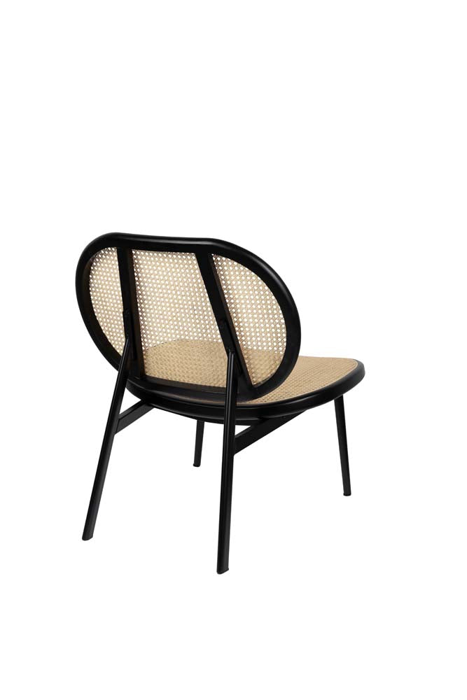 Loungestuhl SPIKE Schwarz / Beige