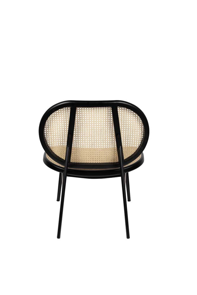 Loungestuhl SPIKE Schwarz / Beige