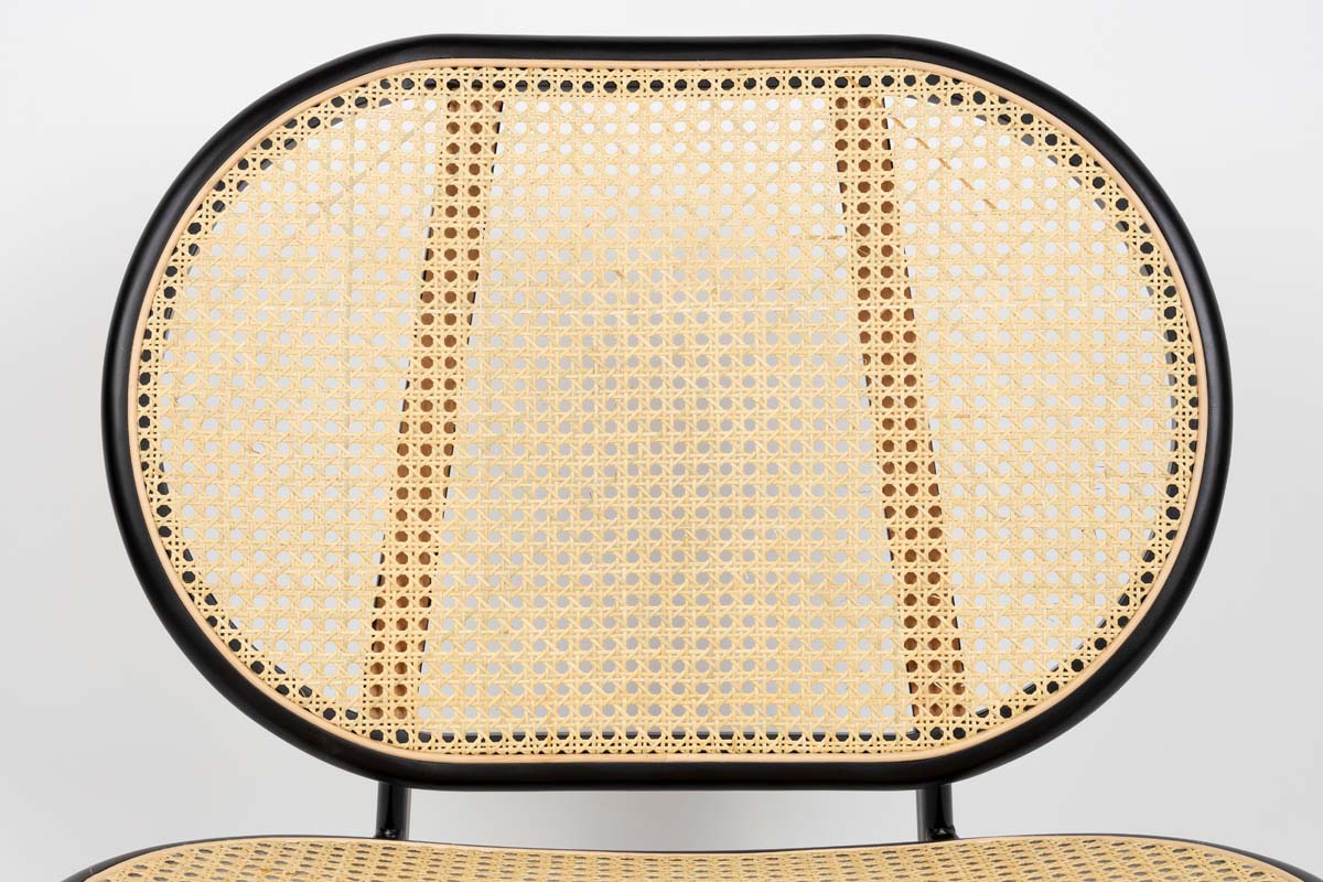 Loungestuhl SPIKE Schwarz / Beige