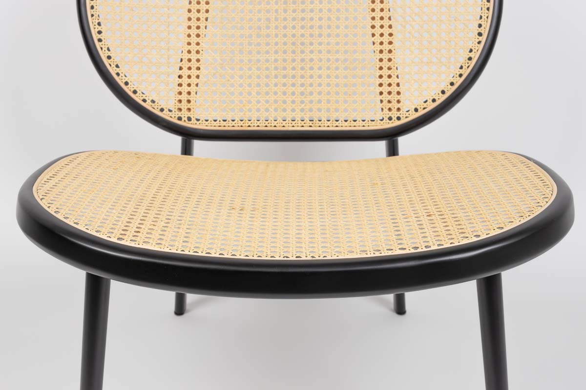 Loungestuhl SPIKE Schwarz / Beige