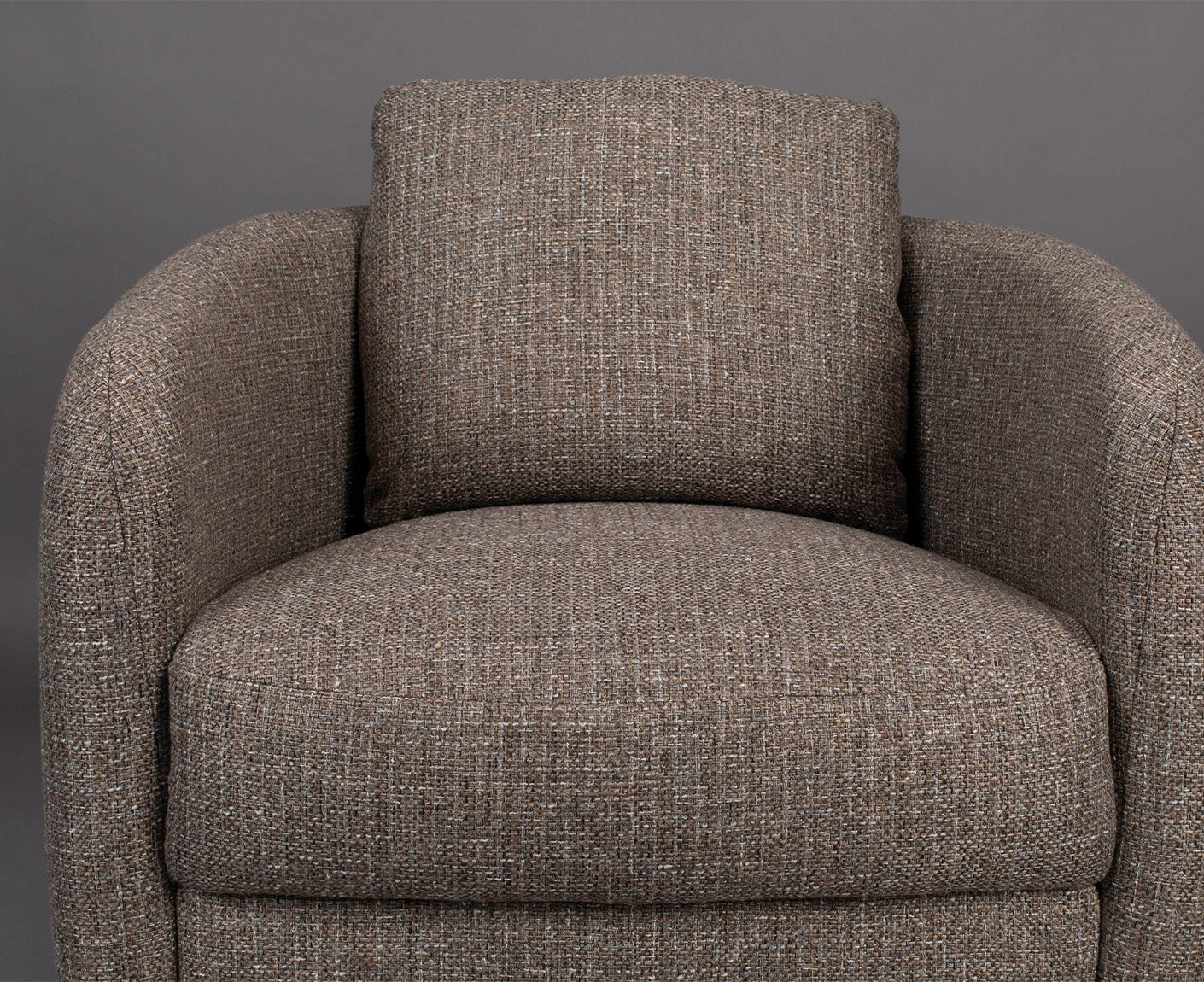 Boho Loungesessel Steingrau