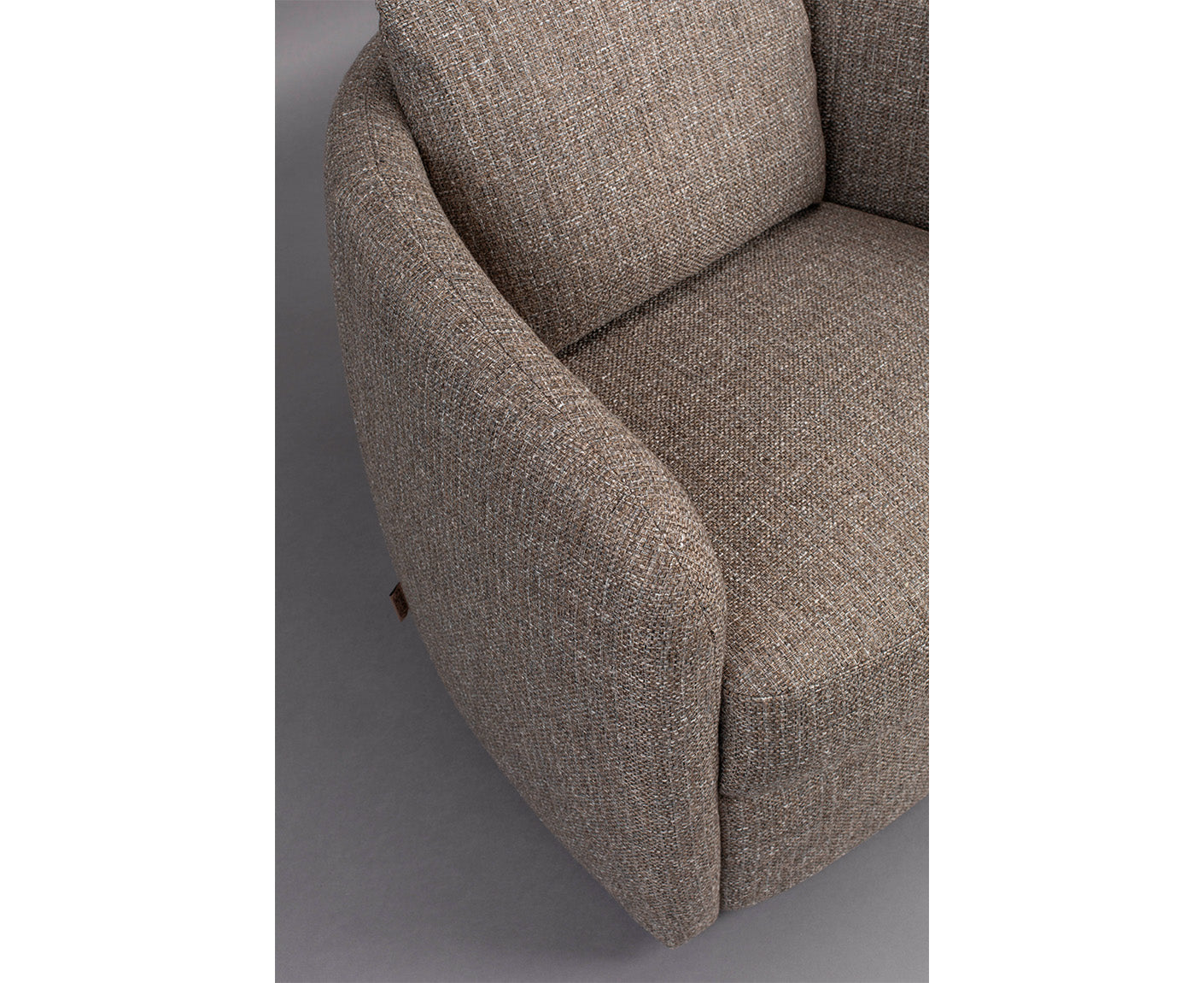 Boho Loungesessel Steingrau