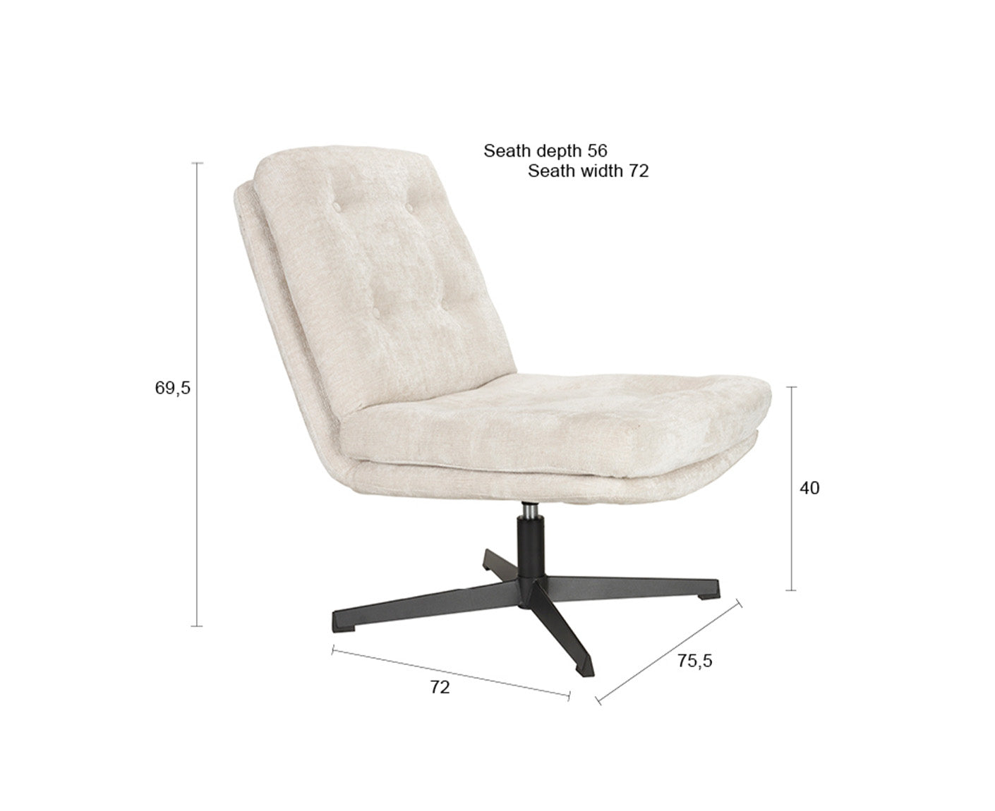 Kai Loungesessel drehbar