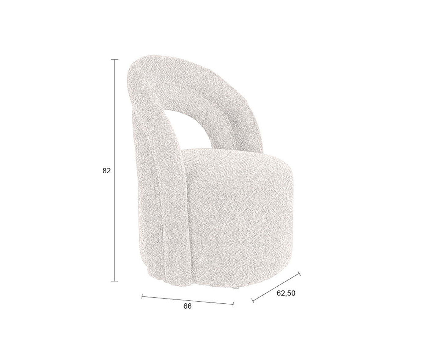 Seina Loungesessel Bouclé