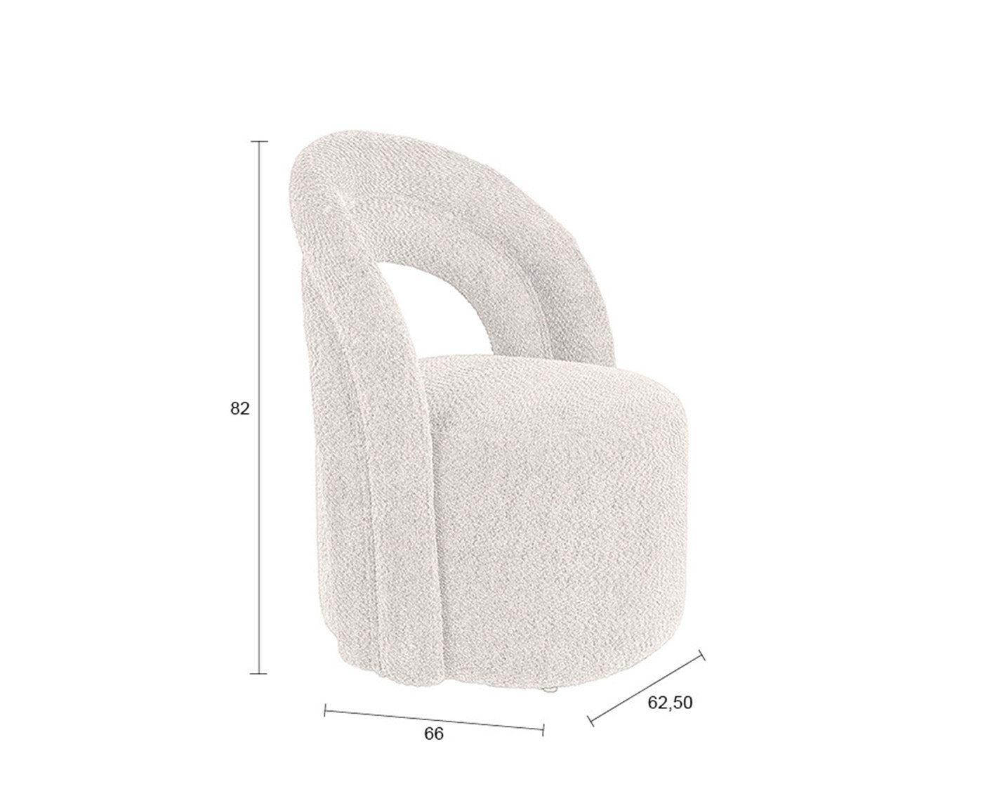 Seina Loungesessel Bouclé