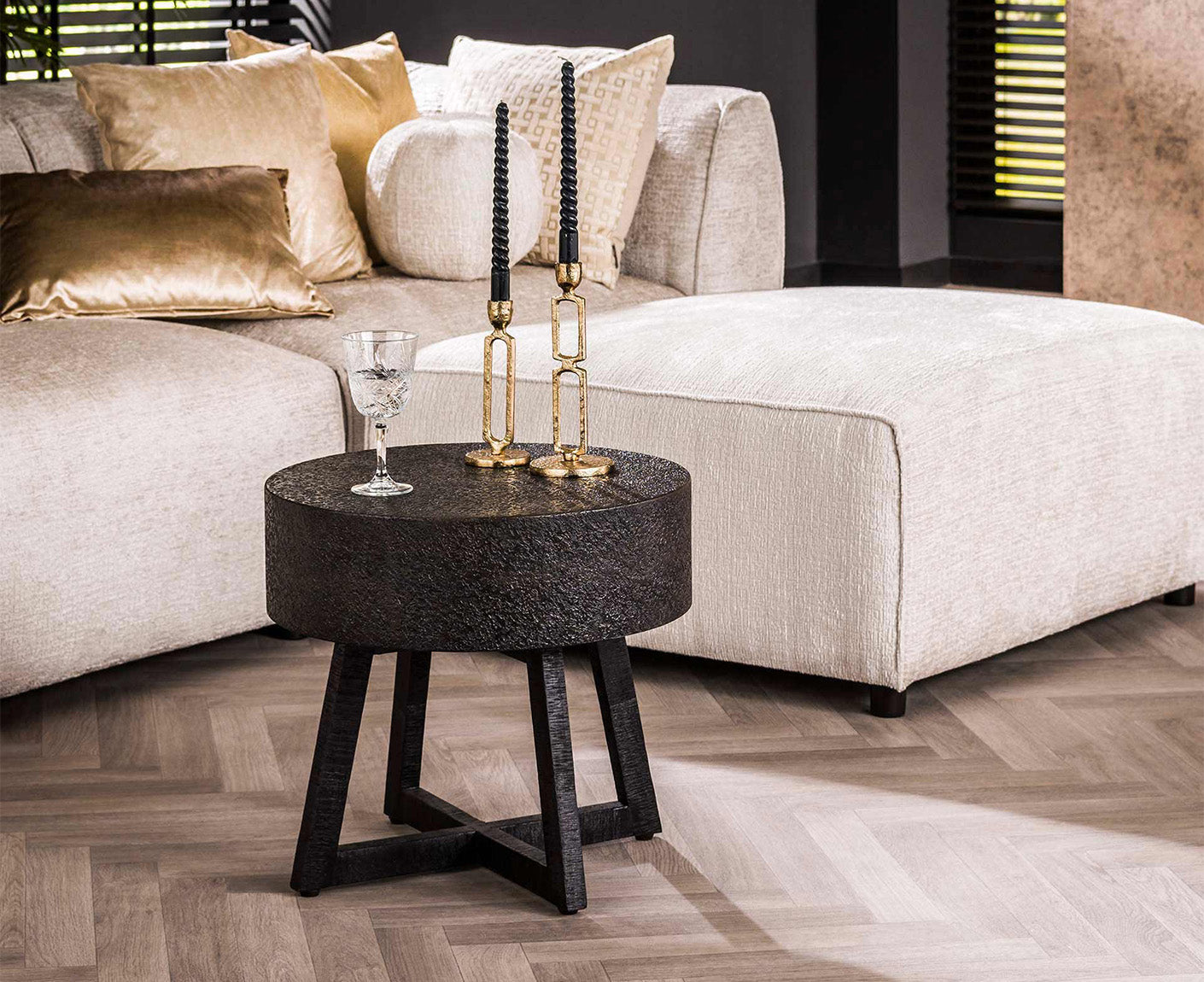 Couchtisch D50 Bulky Ferro / Ferro Metallic