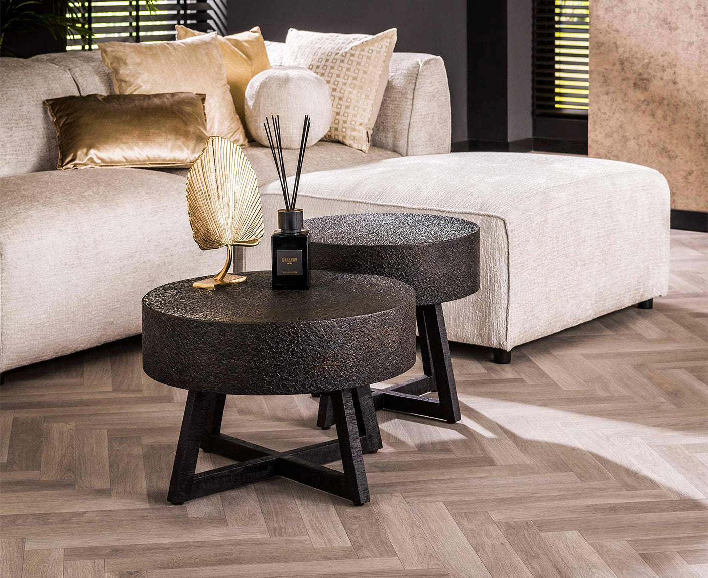 Couchtisch D50 Bulky Ferro / Ferro Metallic
