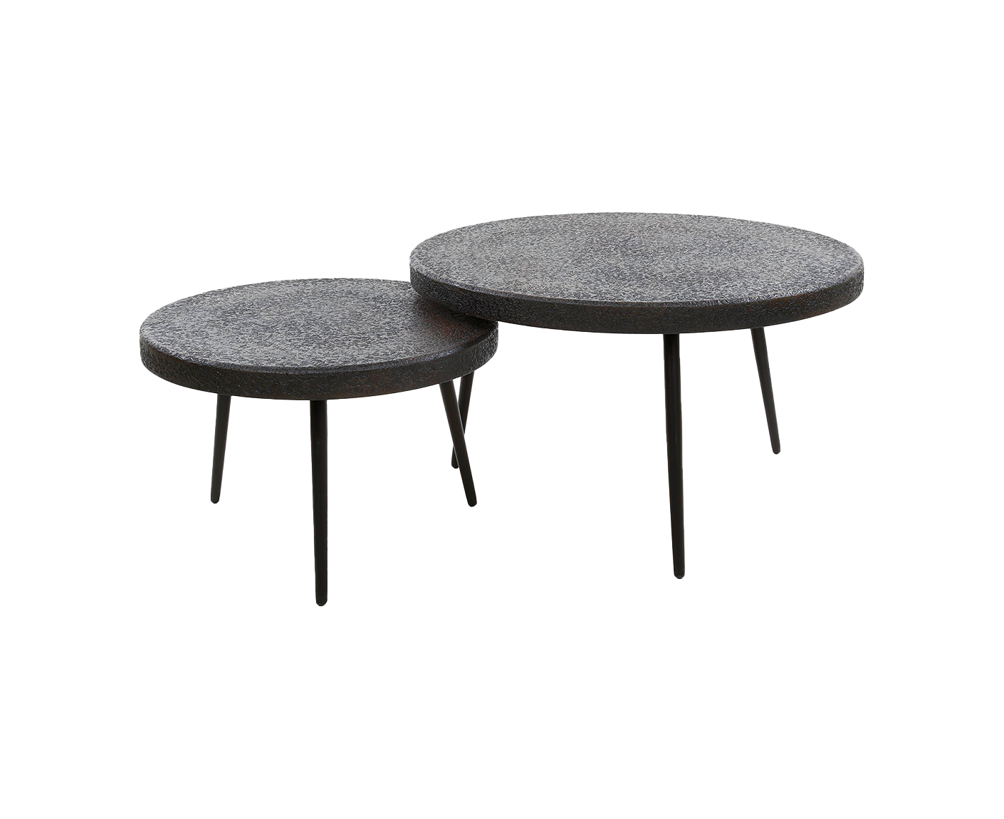 Couchtisch 2er Set Bulky Ferro / Ferro Metallic