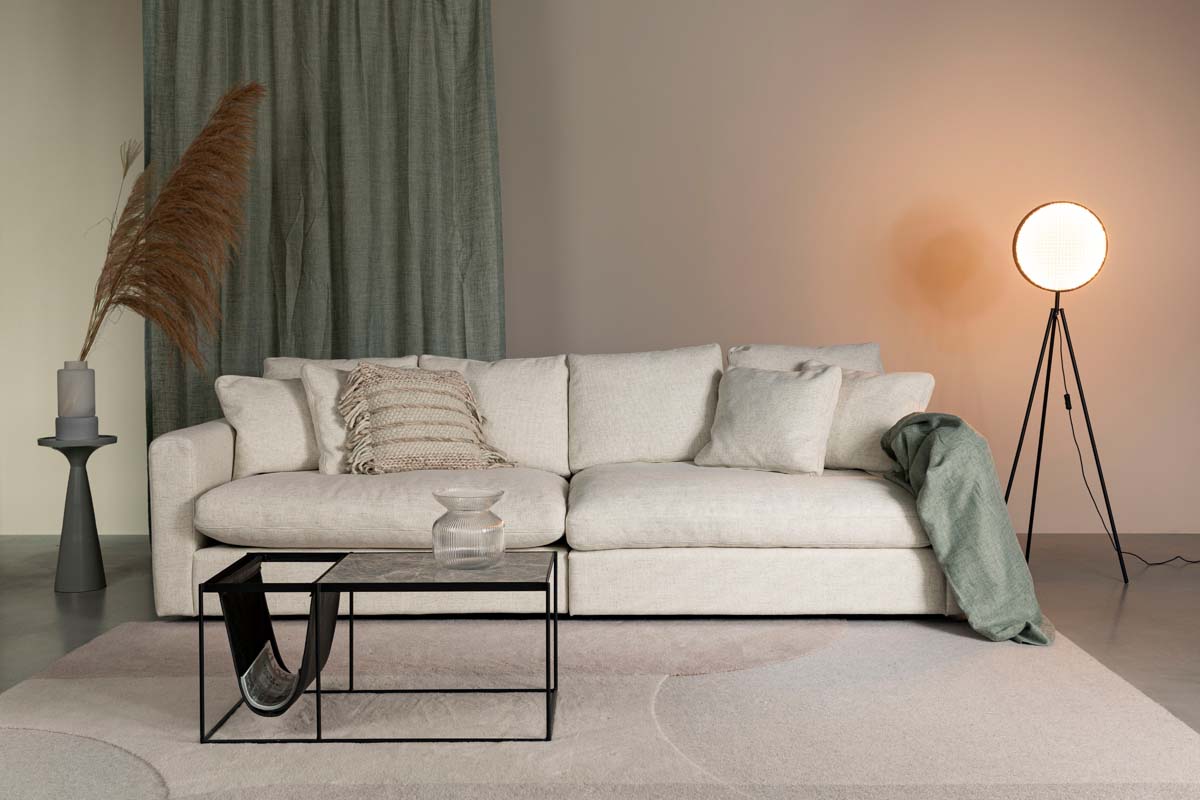 Sense Sofa 3-Sitzer Cremeweiß