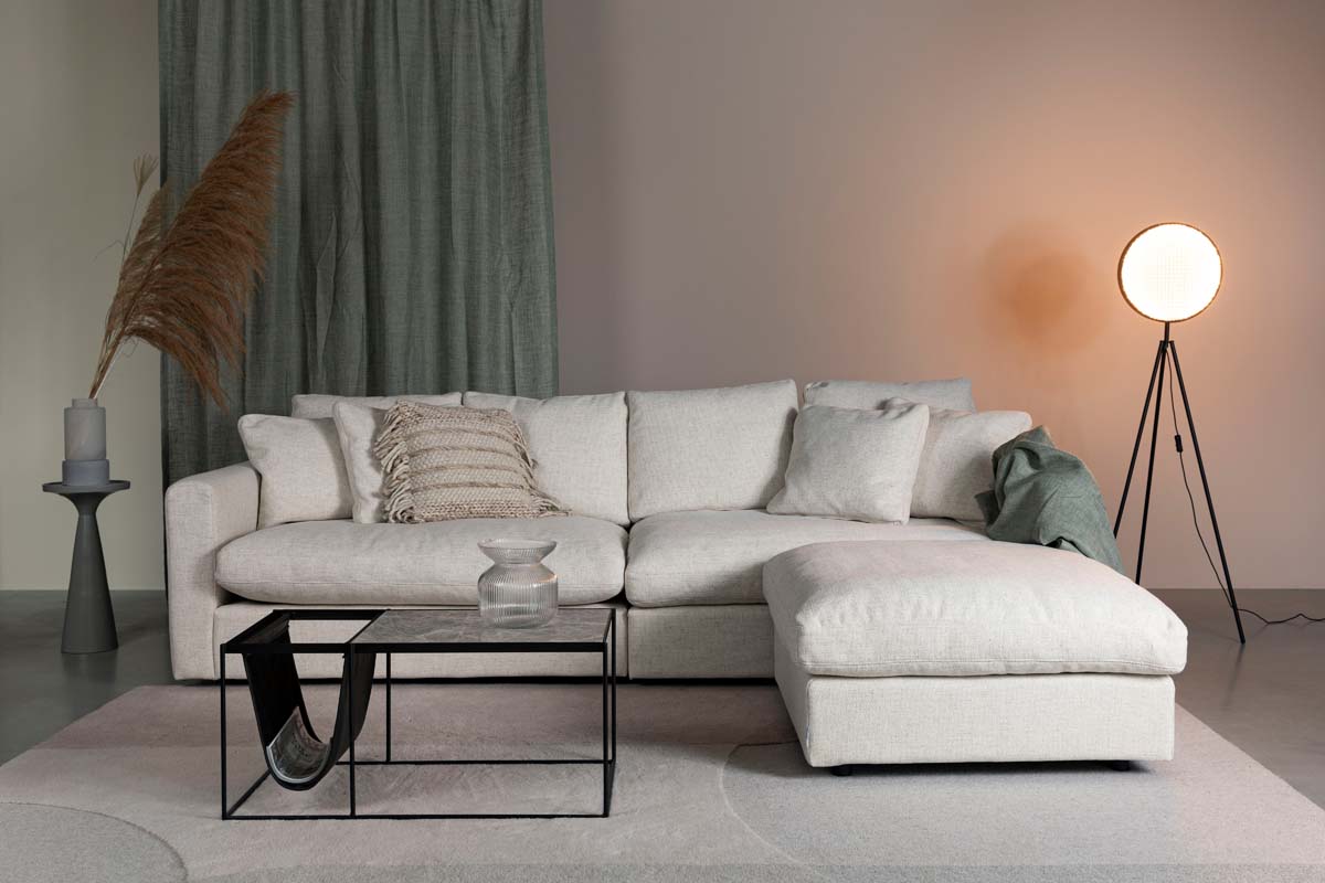 Sense Sofa 3-Sitzer Cremeweiß