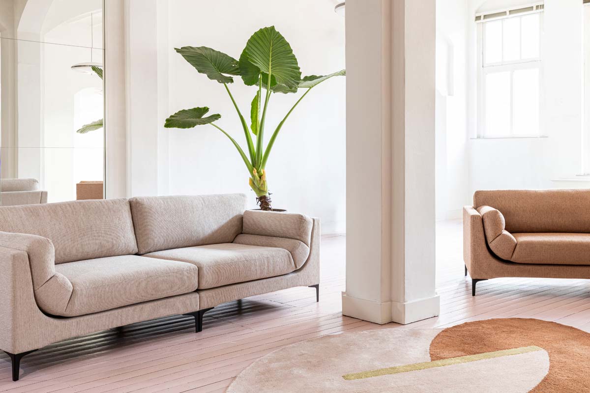 Sofa BALCONY 3-Sitzer Karamell