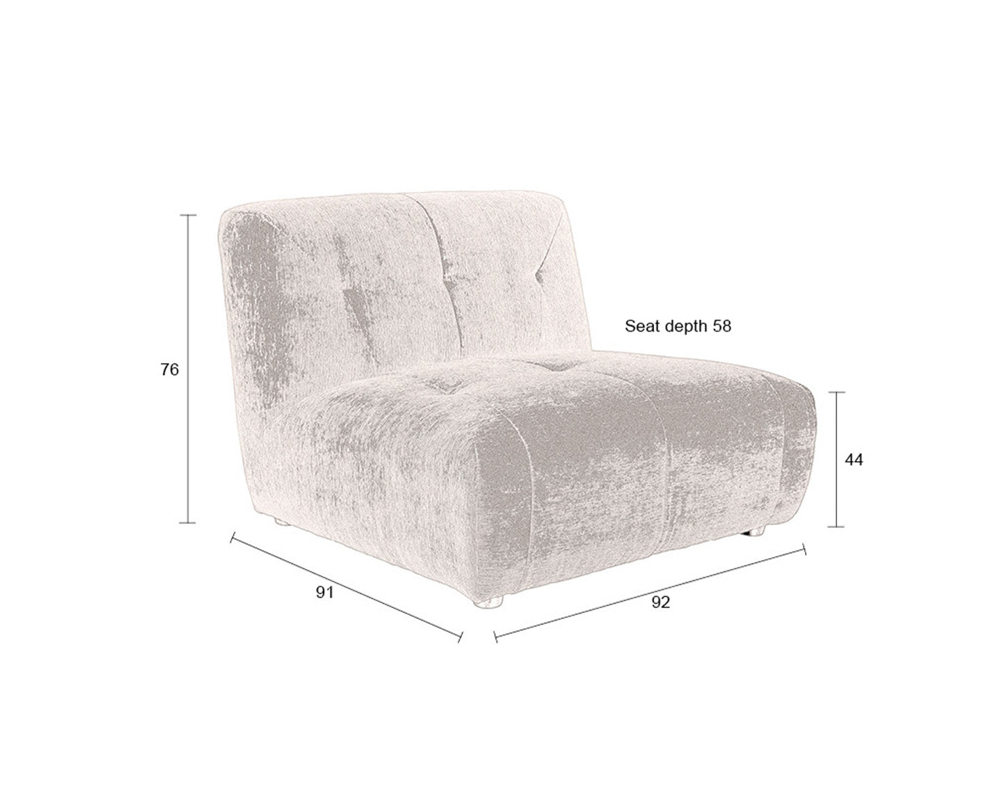 Giada 1-Sitzer Sofa