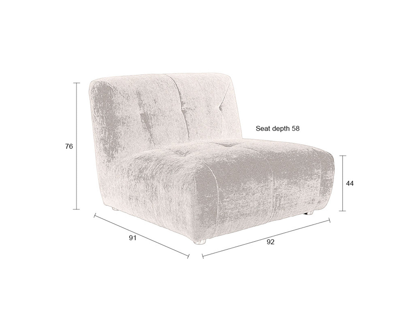Giada 1-Sitzer Sofa
