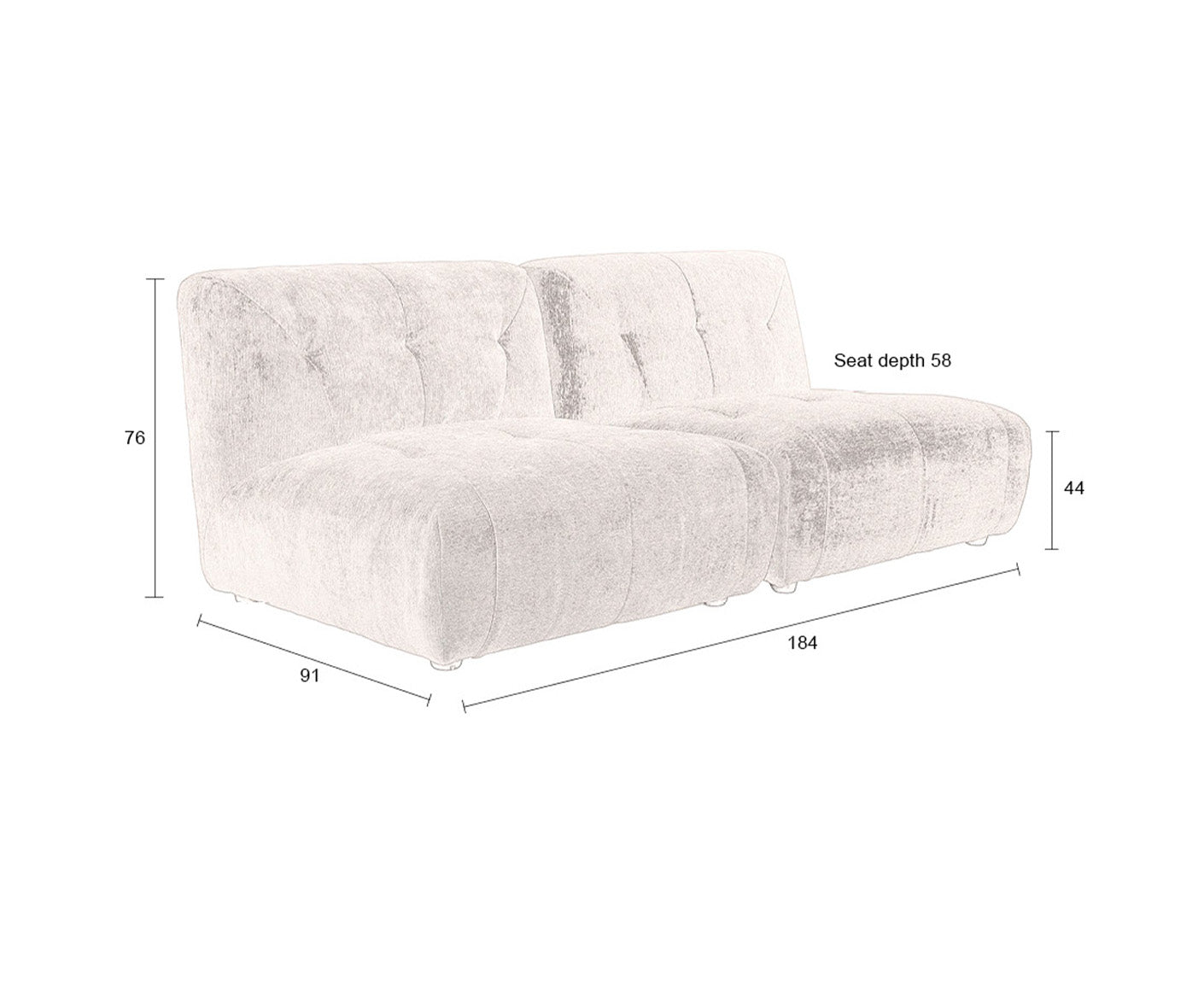 Giada 2-Sitzer Sofa