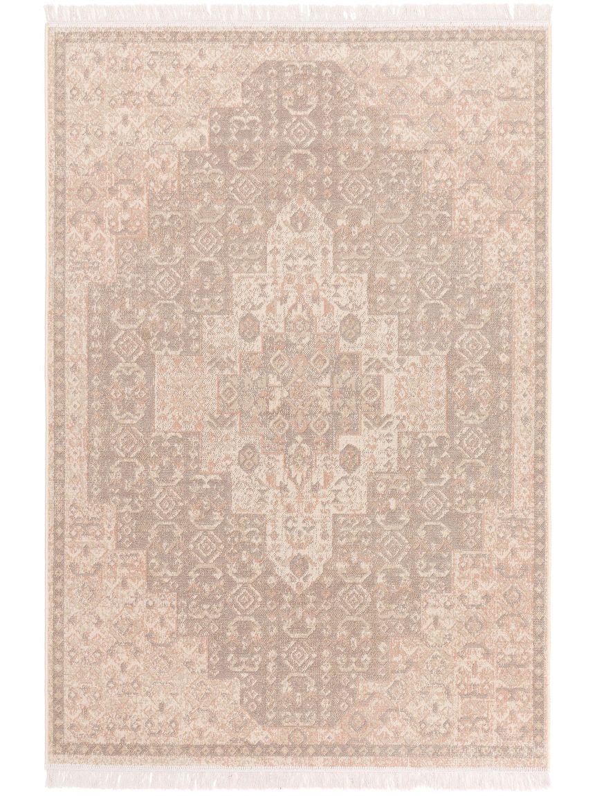 Teppich Folk Beige / Grau