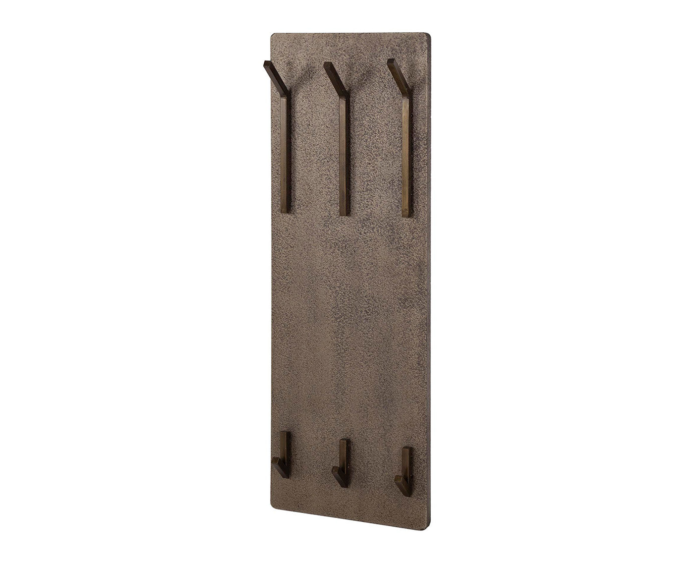 Garderobe Ferro 2 x 3 Haken vertikal / Antik Bronze