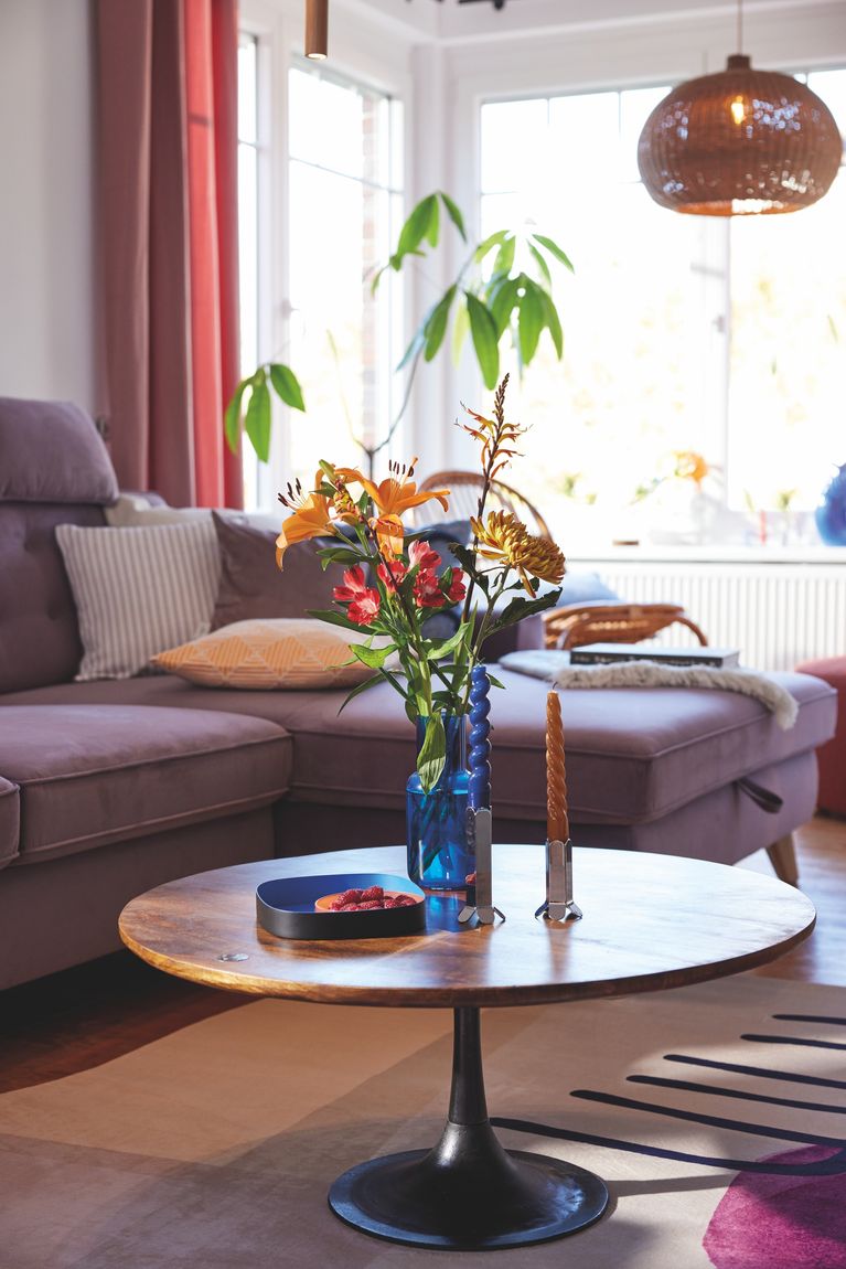 TOM TAILOR Couchtisch, mit Tellerfuß, 80x80 cm Antikbraun / Schwarz