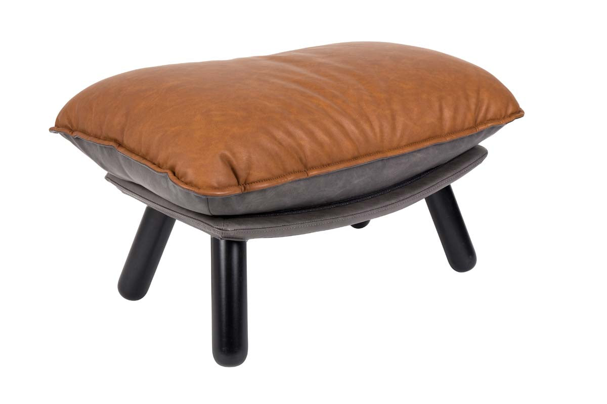 Lazy Sack Hocker Braun/Grau