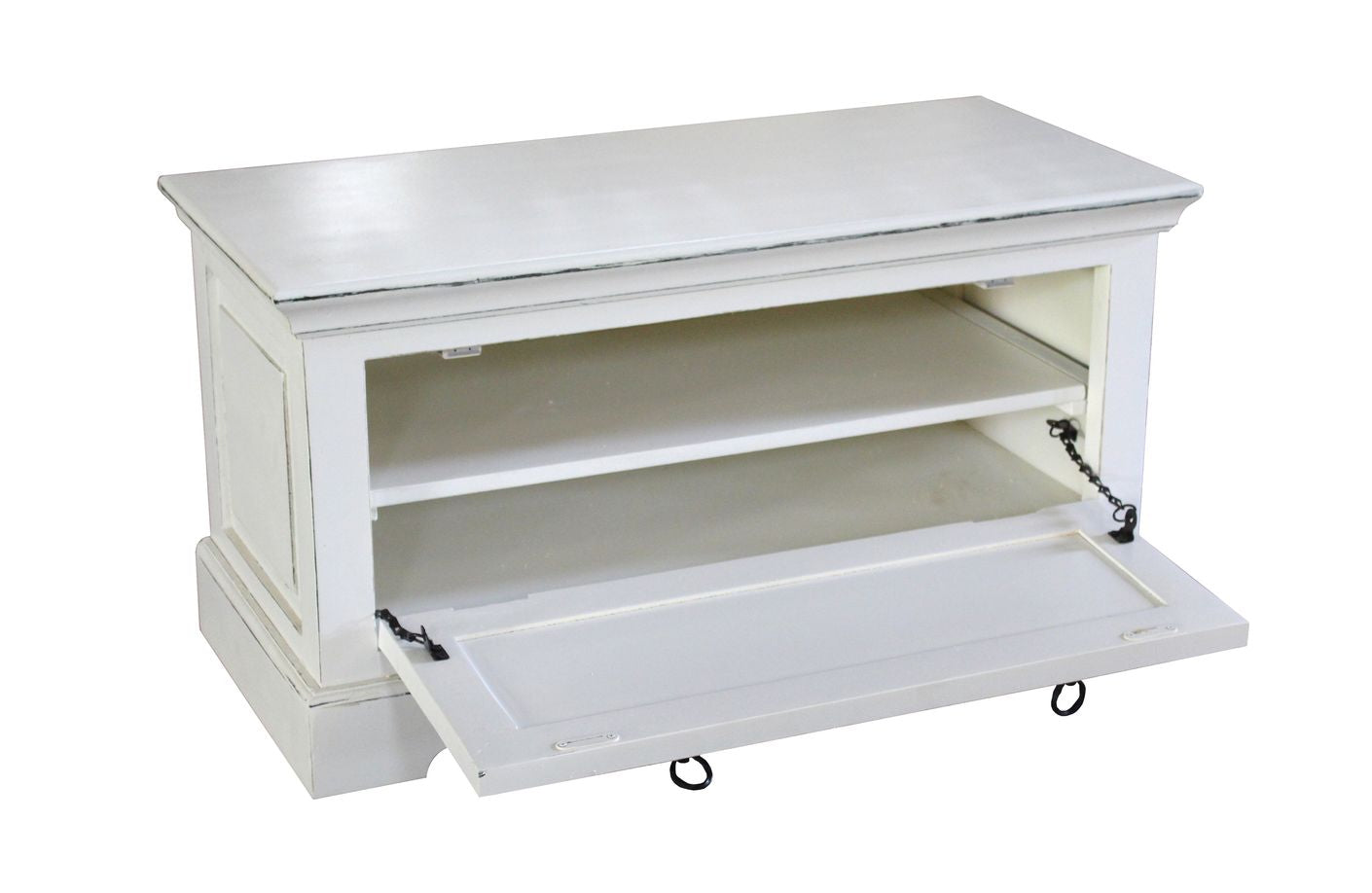 TOLEDO Schuhschrank klein Antikweiß