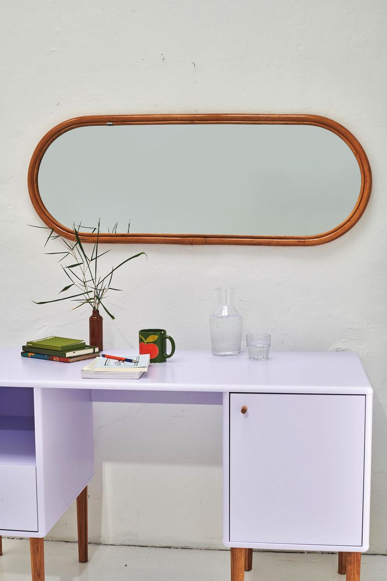 RATTAN Spiegel 120x44 cm TOM TAILOR Natur