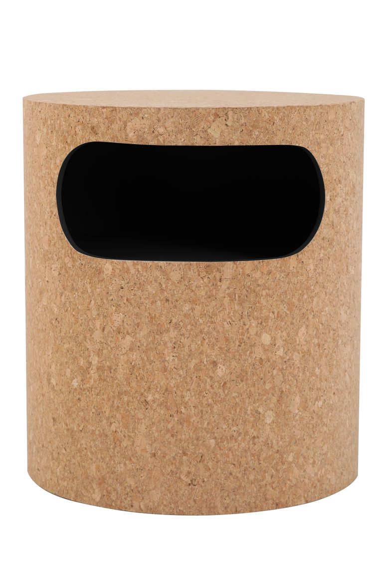 CORK Nachtkommode Kork / Schwarz