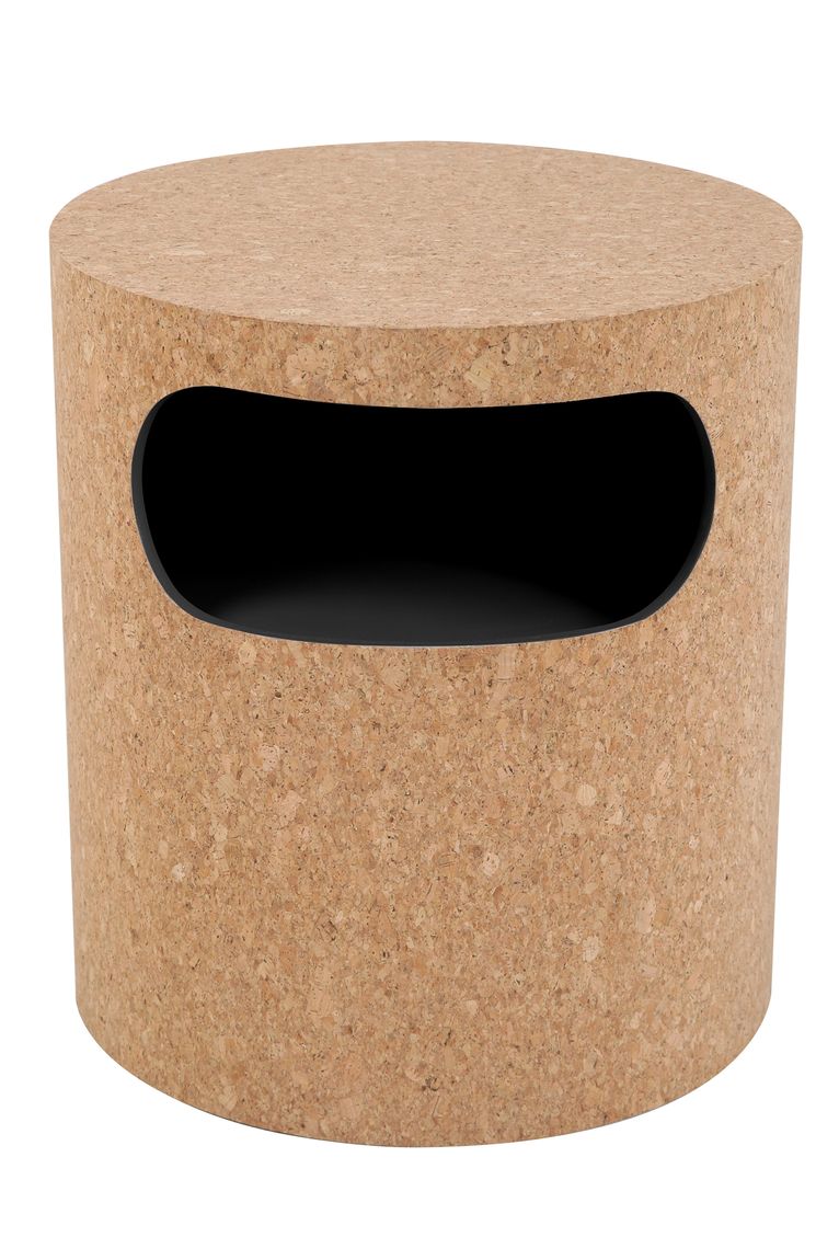 CORK Nachtkommode Kork / Schwarz