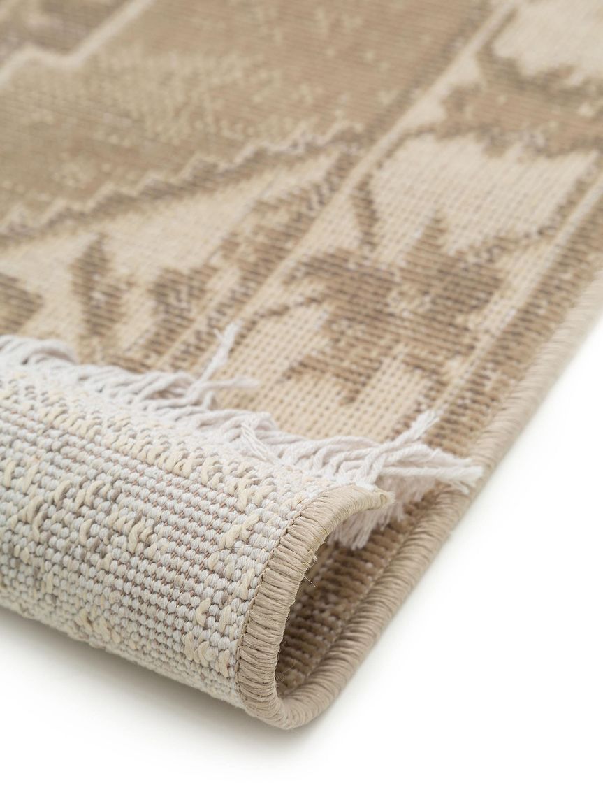 Läufer Folk 80x250 cm Creame / Taupe