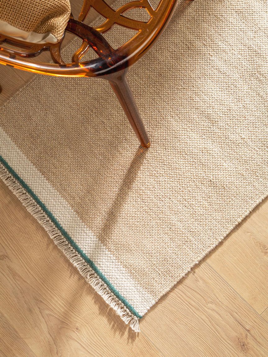 Wollteppich / Läufer Karla Beige