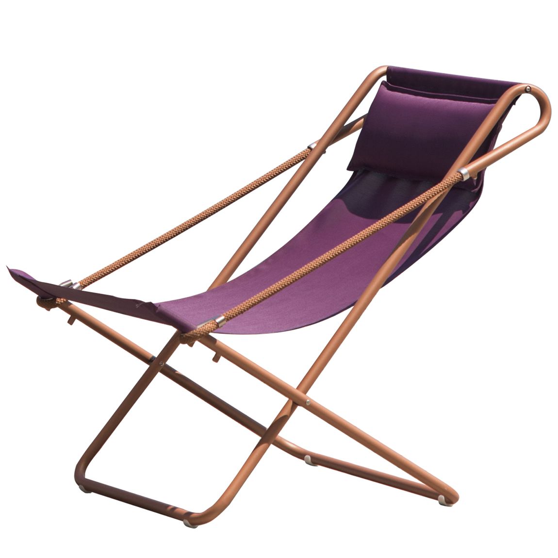 Emu Vetta Liegestuhl Braun/Violett