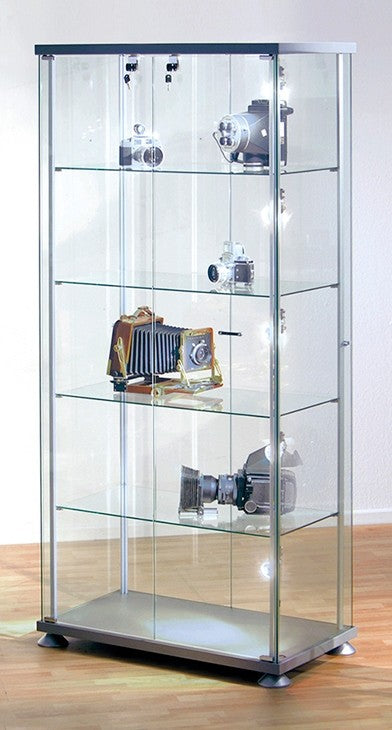 EXPOLINE Rechteckvitrine Vitrine Büro Glasvitrine