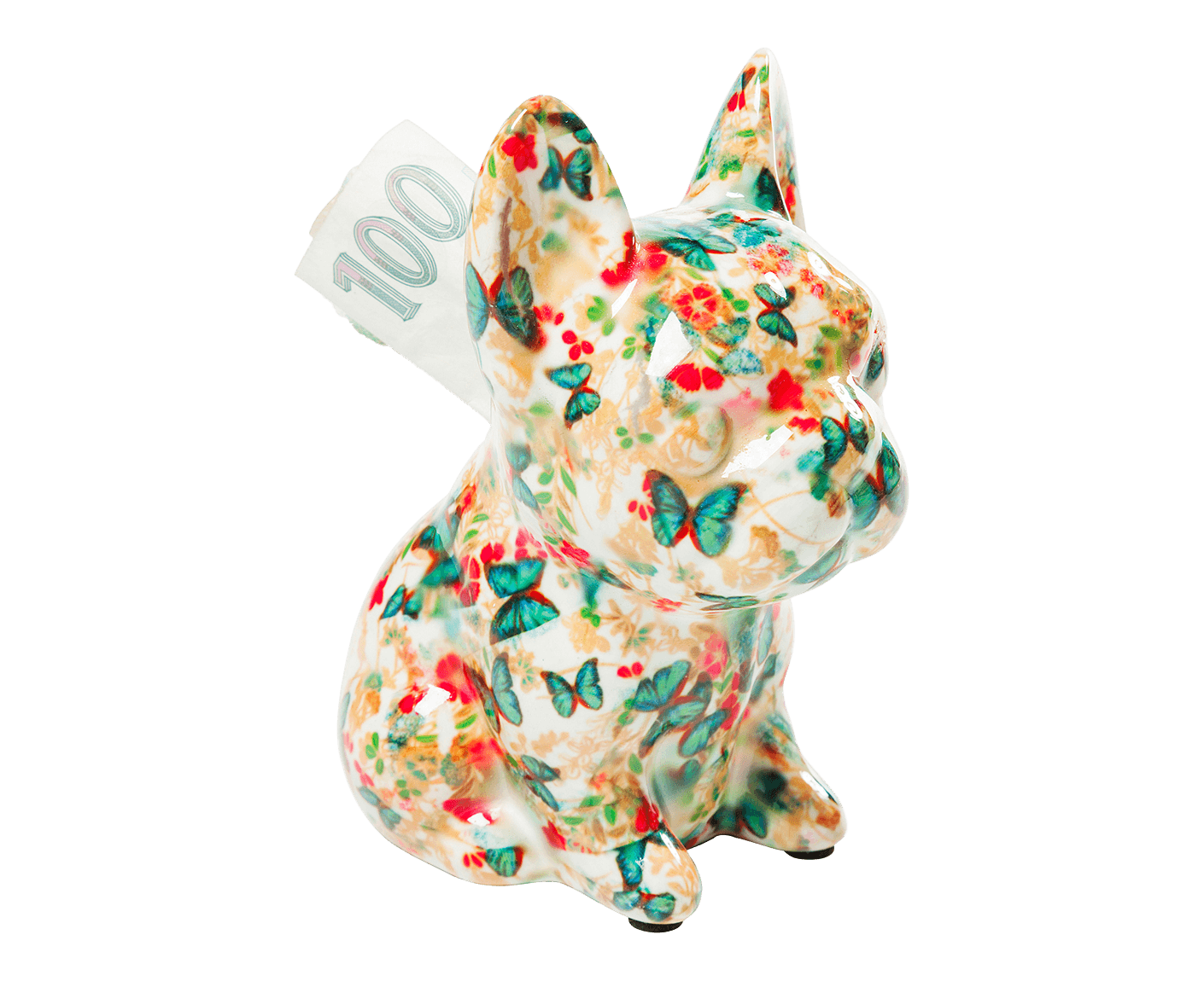 Spardose Dog Fiore 12 cm, Sortiert