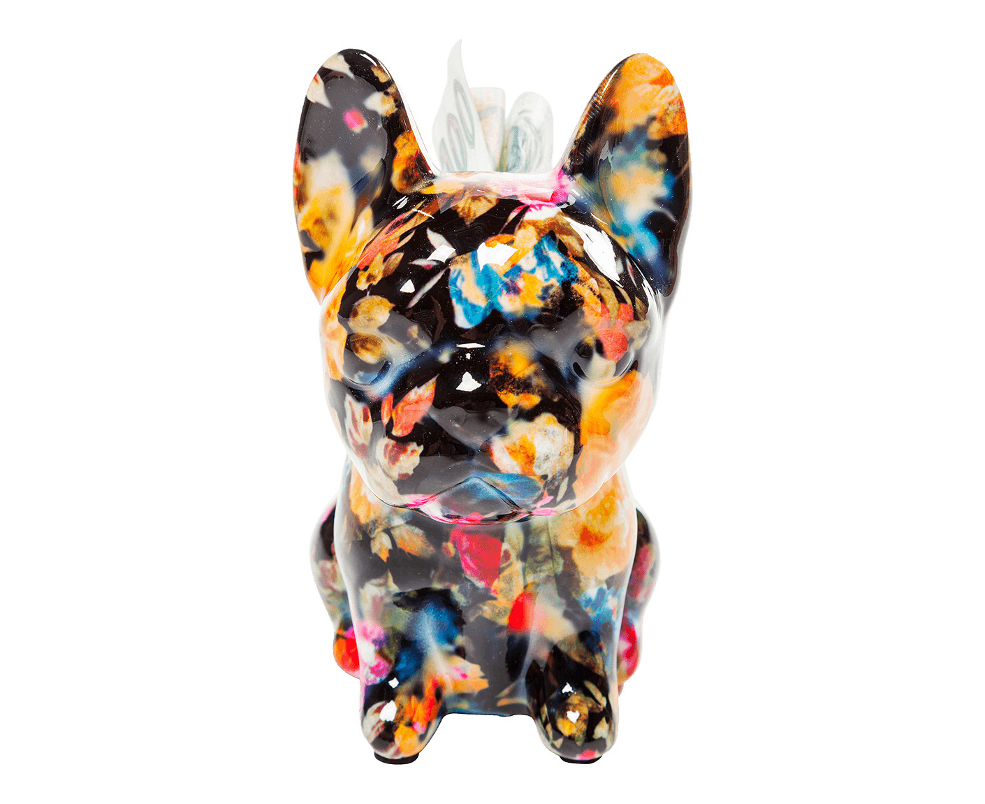 Spardose Dog Fiore 12 cm, Sortiert