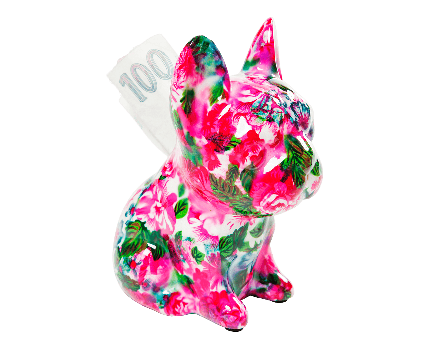 Spardose Dog Fiore 12 cm, Sortiert