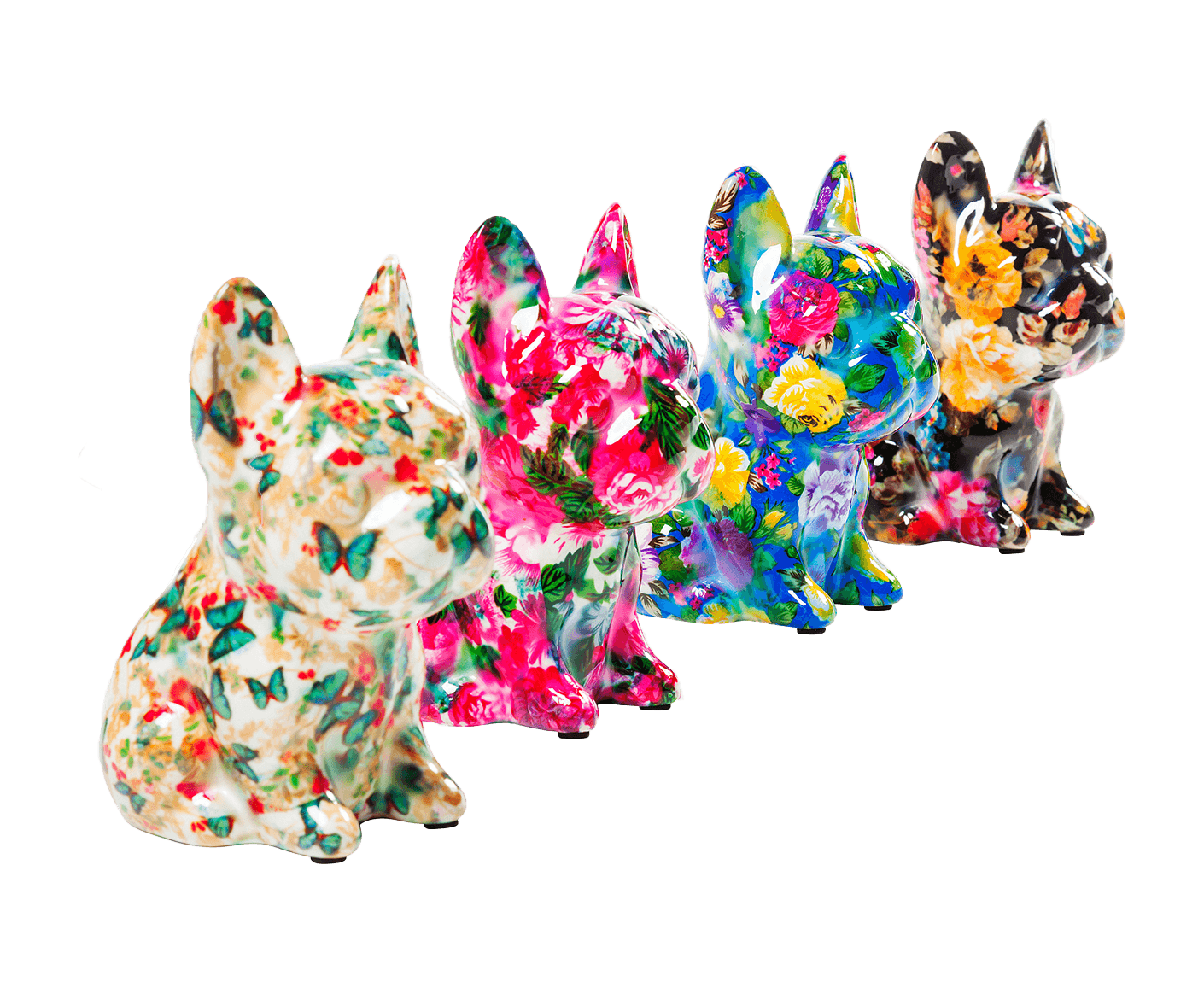 Spardose Dog Fiore 12 cm, Sortiert