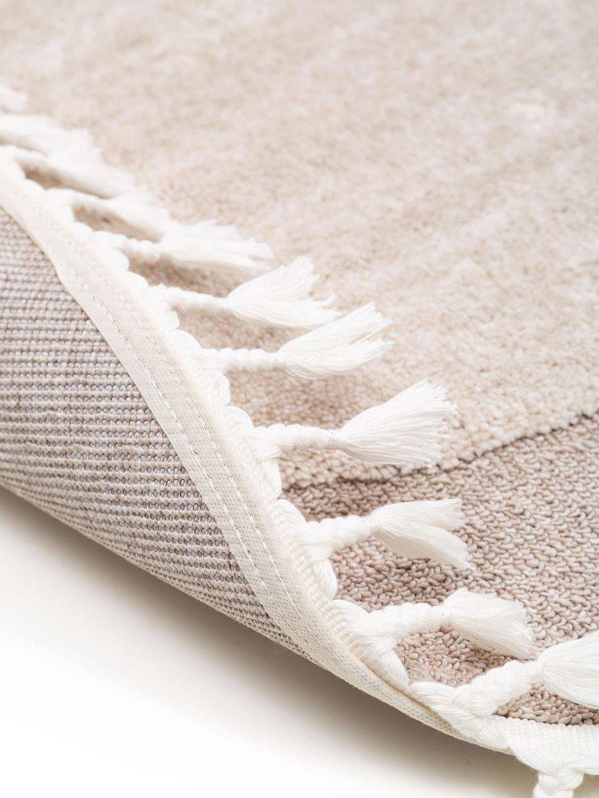 Kinderteppich Momo Ø 120 cm rund Beige