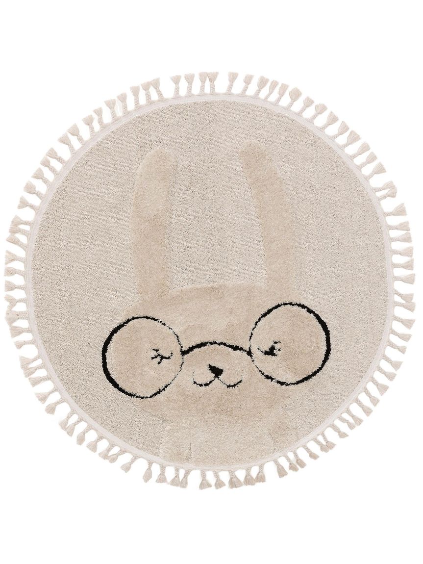 Kinderteppich Momo Ø 120 cm rund Creame