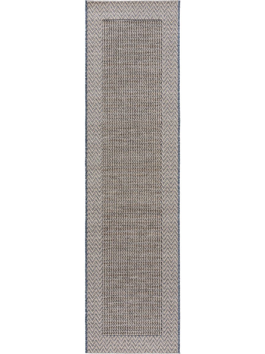 In- & Outdoor Läufer River 67x240 cm Beige / Blau