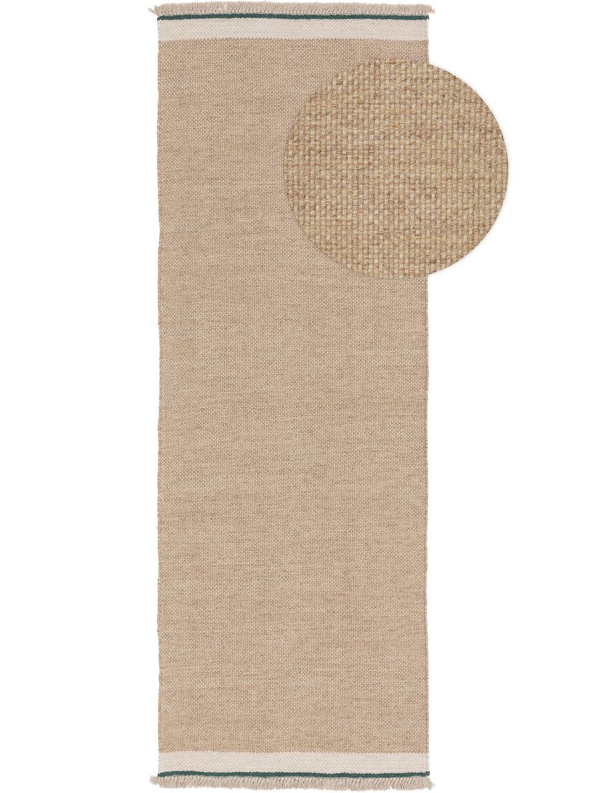 Wollteppich / Läufer Karla Beige